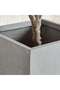 Eldora Polyresin Rectangle Planter 40.5x40.5x81cm - Grey - 3