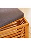 Ecovibe Bamboo Bathroom Storage Bench 88x22x42cm - Natural - 3