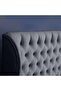 Pluto Headboard Chanel Grey L-180 : H-125 Cm - 5