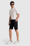 Men's Black Knitted Shorts 50322605-Vr046 - 3