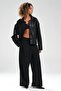 Women's Faux Leather Belt Detailed Design Jacket - 7