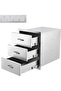 Stainless Steel Outdoor Kitchen Drawers, Flush Mount Built-in BBQ Drawer with Ventilation Panel