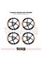 Yamaha Tracer Wheel Sticker Set High Quality 24-Piece Wheel Set - 2