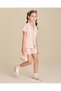 Girls Pink Printed Shorts - 5