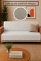 Ars |   Cotton Non-Slip Washable Multi-Purpose Bohemian Sofa Cover Single&Triple 180X210 Sofa Cover, Armchair Cover, Sofa Shawl Cream