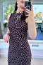 Gathered Side Polka Dot Tulle Dress 6Y310 - 4