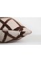 Coffee Geometric Patterned Decorative Throw Pillow Cover Modern Chenille Design - 6
