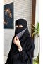 نقاب وسط مايل مبطن قطن+ نقاب وسط مايل مبطن حرير +وسط مايل - 3