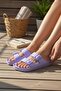 Double Buckle Eva Slippers - Lightweight Waterproof Sea Pool Slippers Lilac