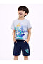 Boys Dino Surfer T-Shirt and Shorts Set