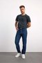 76094-73602 Men's Tapered Fit Mid Waist Slim Leg Denim Pants 76094-73602