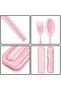Organic Fork, Spoon & Chopstick Set - 3 Pcs - 5
