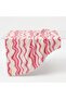 Premium Suede Tablecloth Pink Striped Digital Printed Balcony Garden Picnic and Dining Table Cover - 3