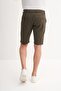 Slim Fit Bermuda Short Narrow Leg Shorts 6015 Khaki - 4