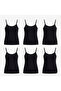 5007Kc 6 Pack Thin Strap Adjustable Combed Cotton Women's Undershirt Set 36 - 46