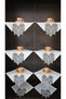 4 Piece Gardenia French Guipure Detailed Living Room Display Cabinet, Silver Napkin Holder, Coffee Table Set - 2