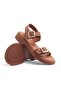 İk 2075 Flat Sole Belt Buckle Sandals - 4