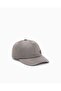 Men's Eagle Plate Adjustable Metal Buckle Gray Sports Hat