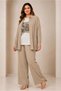 Shirt Collar Triple Pants Suit 21013