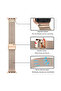 Apple Watch 38mm 40mm 41mm 42mm | Stainless Steel Milanese Mesh Loop Magnetic Band | Rose Gold - 2
