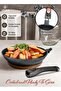 Life Smile Nonstick Cookware Set - Induction Base Pots and Pans with Granite Coating - 5