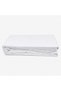 Cotton Fitted White Bed Sheet Elastic Bed Sheet Soft Textured Plain White Bed Sheet - 2