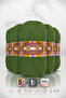 Crystal • Green (98235) - 5-Pack X 100Gr/475M - Fine Yarn for Hand Knitting - Shawl Blouse Yarn