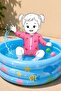 Cherry Patterned Baby Girl Long Sleeve Zippered Jumpsuit Swimsuit - 7