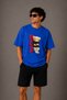 Premium Relax Printed Unisex Oversize Women's T-Shirt Men's T-Shirt Cotton Oversize T-Shirt Lover Couple Combination - 3