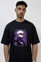 Gojo Satoru_34 Design Printed Oversize Black T-Shirt