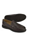 , Men's Genuine Leather Casual Shoes 1611065Z712 Brown - 4