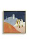 Abstract Landscape Geometric Wall Art | Framed Canvas Print with Gold Foil Embossed | Luxury Modern Decor for Living Room, Bedroom, Office & Gift - 2