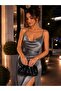 Shiny Black Sequin Clutch Evening Bag