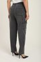 Plus Size Elastic Waist Pocketed Lycra Denim Mom Cut Women's Trousers - 5