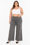 Plus Size High Waist Denim Wide Leg Women's Pants