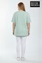 Women's Plus Size Capri Island Printed 3Xl-6Xl Crew Neck T-Shirt Spr26Btsk510-14 - 3