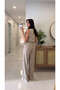 Md Vude Stone Striped Sleeveless Blouse Trousers Set - 2