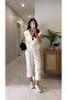 Siteros Ecru Linen Vest and Trousers Set