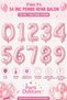 8 Number Foil Balloons 34 Inch 76 cm Pink Color Helium Compatible Birthday Party Decoration Balloon - 2