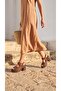 Side Buckle, Closed Side, Women's High Padded Heel Slippers, Sandals, Shoes - 7
