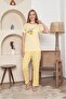 Short sleeve under arm long pajama set