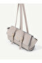 Leyna Women's Belt Buckle Detailed Rectangular Baguette Hand and Shoulder Bag - 3