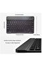 Rechargeable Bluetooth Keyboard and Mouse Combo Ultra-Slim Portable Compact Wireless Mouse Keyboard Set - 4