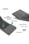 Foldable Bluetooth Keyboard, Rechargeable Portable Wireless Keyboard with Touchpad - 2