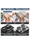 Camera Lens Protector for iPhone 15 Pro/Pro Max, Full Coverage 9H Tempered Glass Ring Cover (Black) - 5
