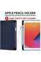 iPad 9th/8th/7th Generation case (2021/2020/2019) iPad 10.2-Inch Case with Pencil Holder [Sleep/Wake] Slim Soft TPU Back Smart Magnetic Stand Protective Cover Cases (Navy Blue) - 3