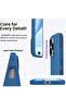 Soft Blue Silicone iPhone 16 Pro Max Case - Anti-Scratch & Shockproof Protection - 5