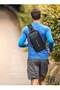 Waterproof Anti-Theft Sling Bag for Men with USB Charging Port - Crossbody Shoulder Backpack - 5