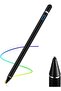 Stylus Pencil for Apple, Active Stylus, Smart Rechargeable Capacitive 1.5mm Fine Point (Black)