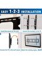 TV Wall Mount Bracket for 40-70 inch LCD, LED, or Plasma Flat Screen TV - Super-Strength Load Capacity 220 lbs - 15 Degree Tilt Up & Down - 5